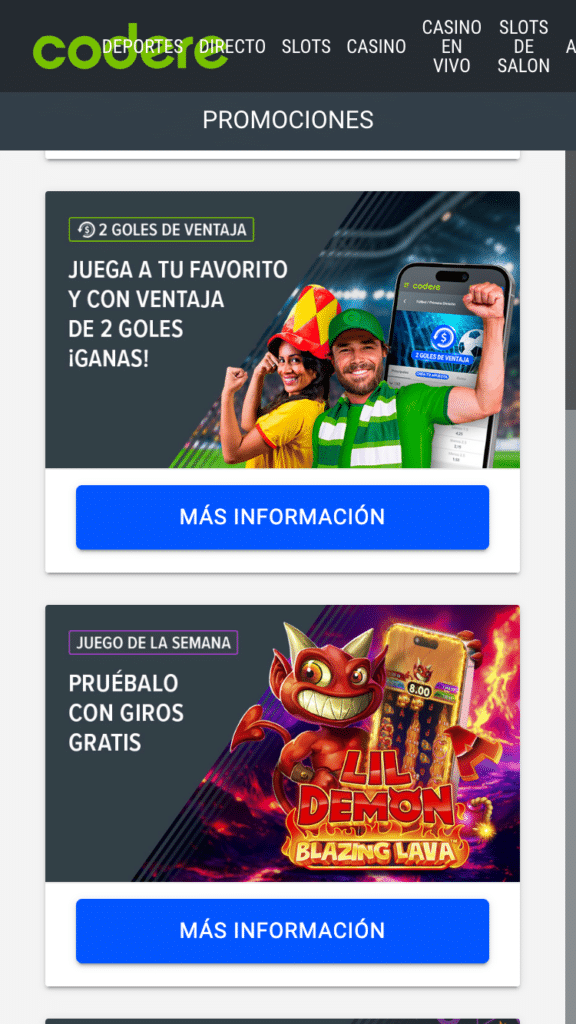 mejores promociones en codere españa