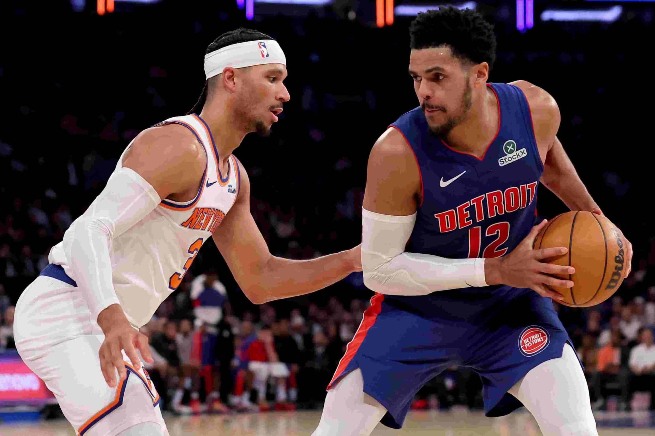 Imagen de referencia: Brad Penner-Imagn Images, muestra el enfrentamiento entre Detroit Pistons y New York Knicks.