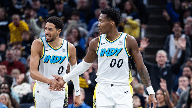 Milwaukee Bucks frente a Indiana Pacers. Agradecimiento a Trevor Ruszkowski - Imagn Images.