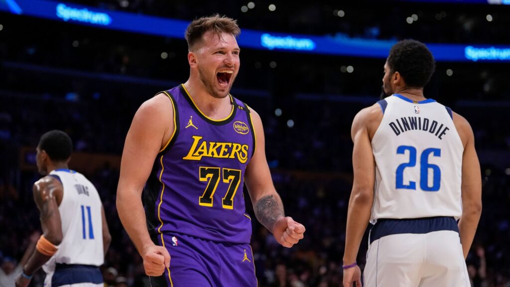 Luka Doncic. Crédito a Mark J. Terrill/AP.